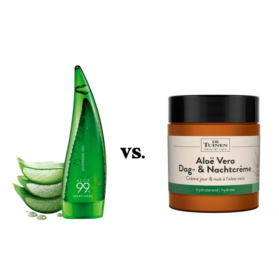 Aloe vera gel, aloe vera creme, verschil 