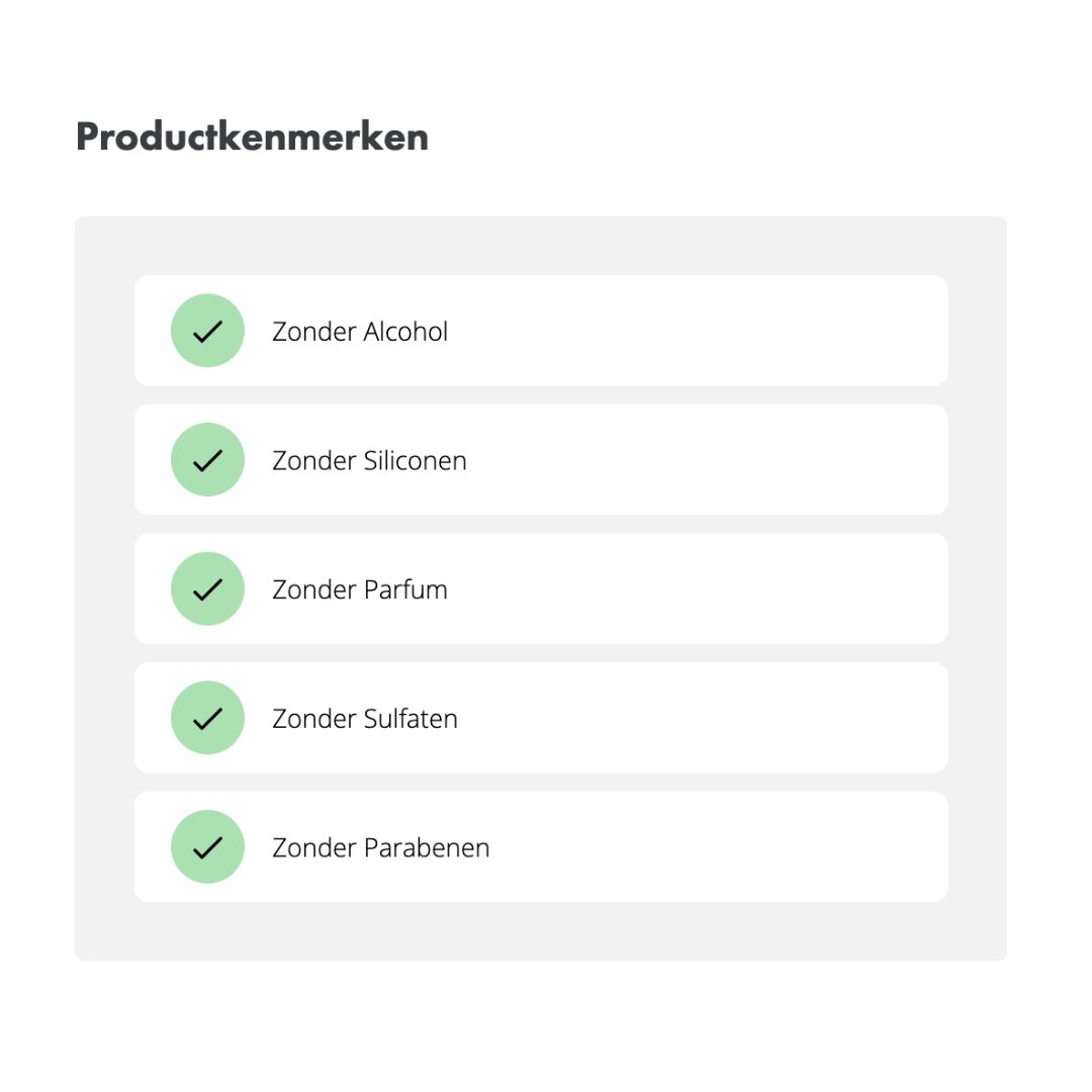 Resultaat van de skincare checker (zoekmachine)